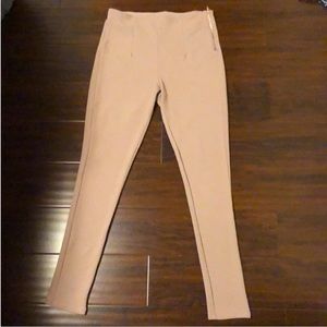 Tan Straight Leg stretchy Work Pants